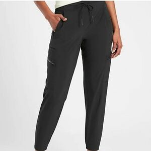 Athleta Venture Pant In Black Women's Size 8 Jogger Style Lots Of Pockets